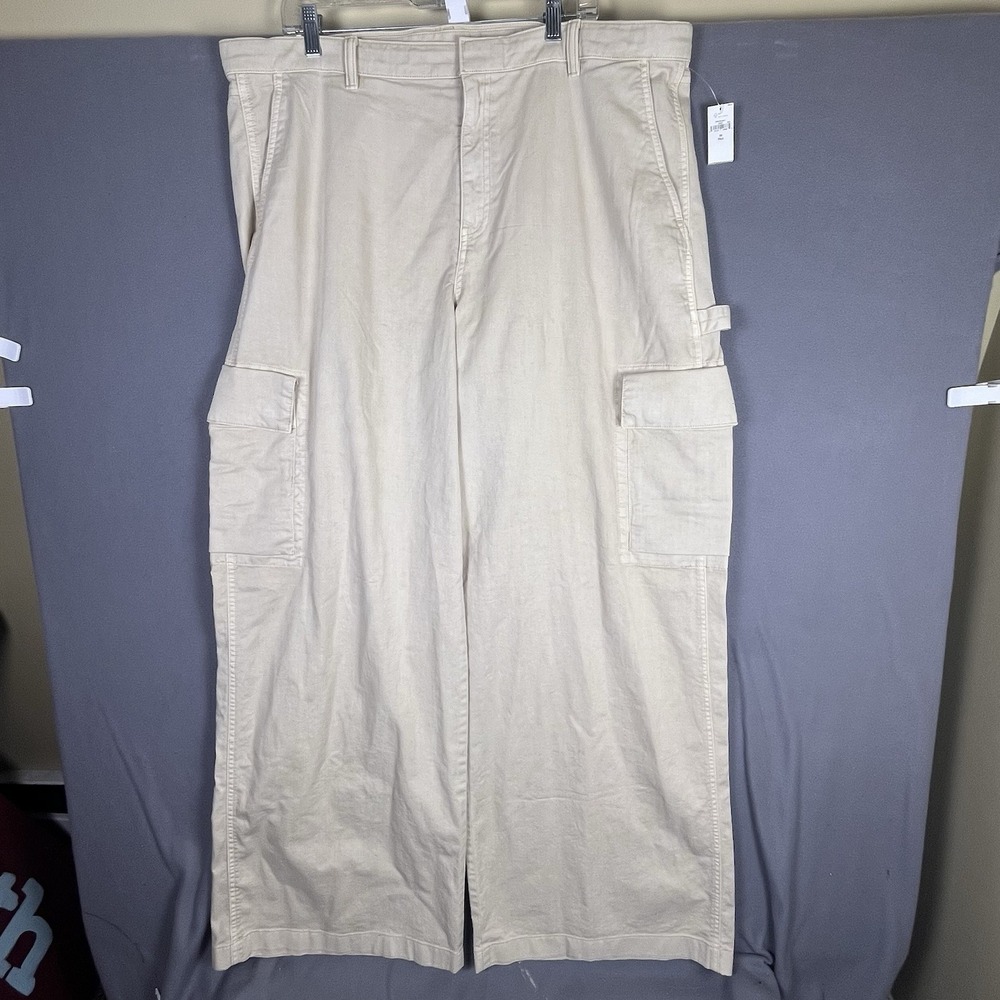 NWT GAP Baggy Cargo Women's Sz 20 Tall Hayes Beige Wide‎ Leg Skater Grunge Look